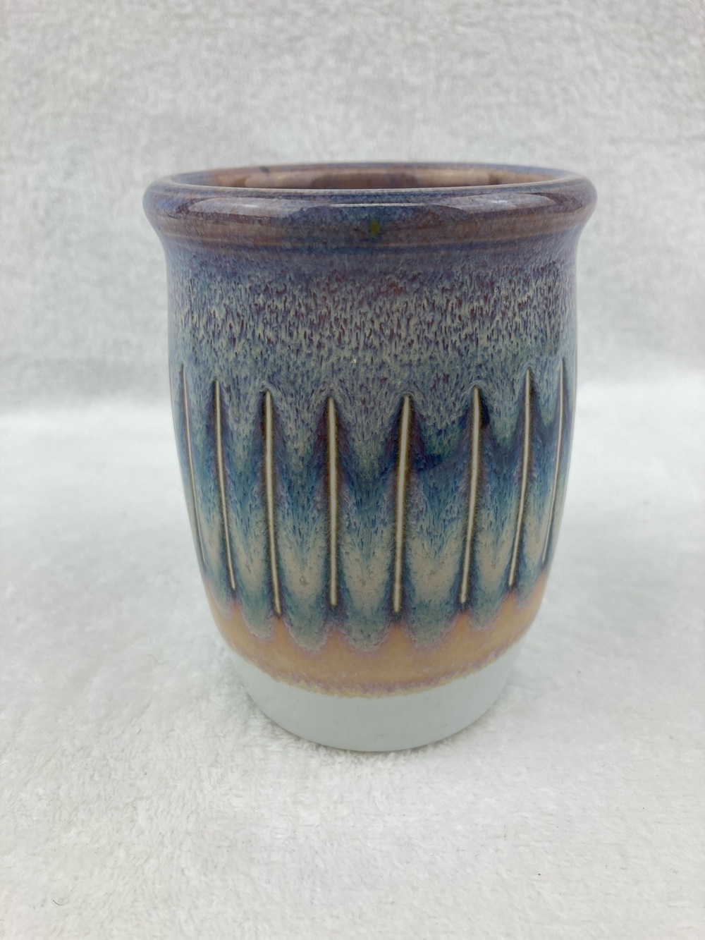 Studio Pottery Gorgeous Drip Glaze Cup/Mug/Pencil Holder 4”
